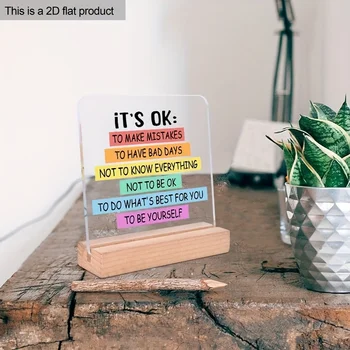 Inspirational Desk Decor Sign 1