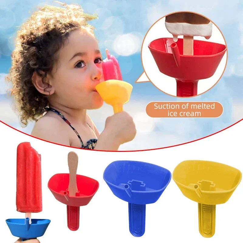 Popsicle Rack Popsicle Holder New Drip-Proof Popsicle Rack Drip Free Ice Holder No Mess Free Frozen Treats Rack Popsicle Holder with Straw For Kids Ice Cream