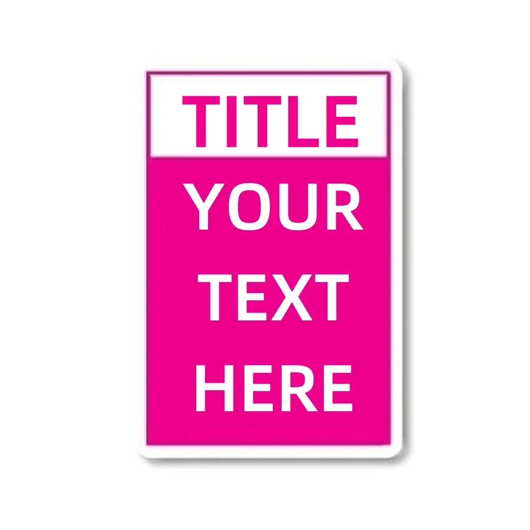 Personalized Outdoor Aluminum Sign - Custom Caution, Danger, Warning, or Notice (12x8 inch)