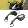 Motorcycle Accessories Rear View Mirrors LED Turn Signal For Yamaha YZF R1 15-24 YZF-R1M/S YZF R6 17-22 1