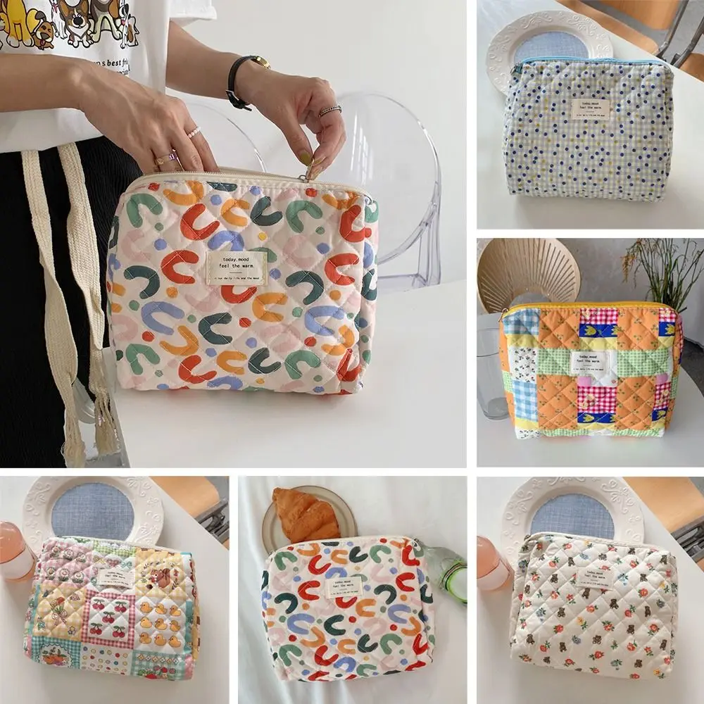 

Women Beauty Case Cotton Floral Cosmetic Pouch Makeup Bag Toilet Bag Female Handbags