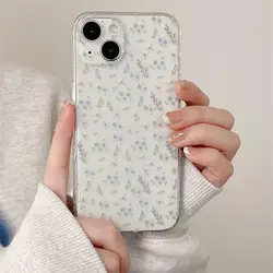 Elegant Pink Tulip Transparent Soft TPU Phone Case - Floral Design - iPhone 13 Pro Max (S10692)