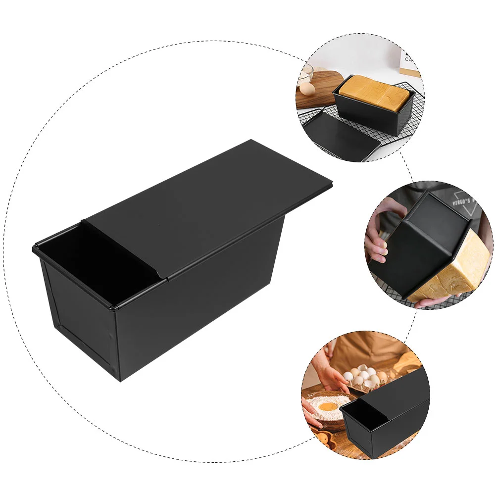 Loaf Pan Baking Bread Pan Toast Baking Mold Non-Stick Cake Mini Toast Mold Lidded Loaf Kitchen Tools bread mold