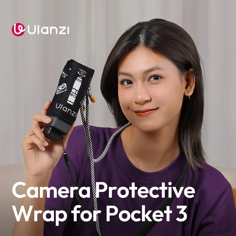 Ulanzi CO70/CO71 Camera Protective Wrap for DJI Osmo Pocket 3 with Shoulder Strap Photography Camera Lens Screen Outdoor Travel