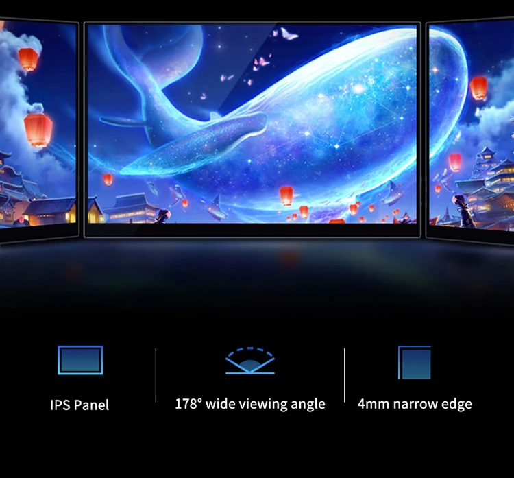 VCHANCE 14-Zoll-tragbarer Monitor 1080p 100 % sRGB 400Nit mit Ständer Ultraleichtes erweitertes Display Gaming-Bildschirm für Laptop Mac – Detail 11