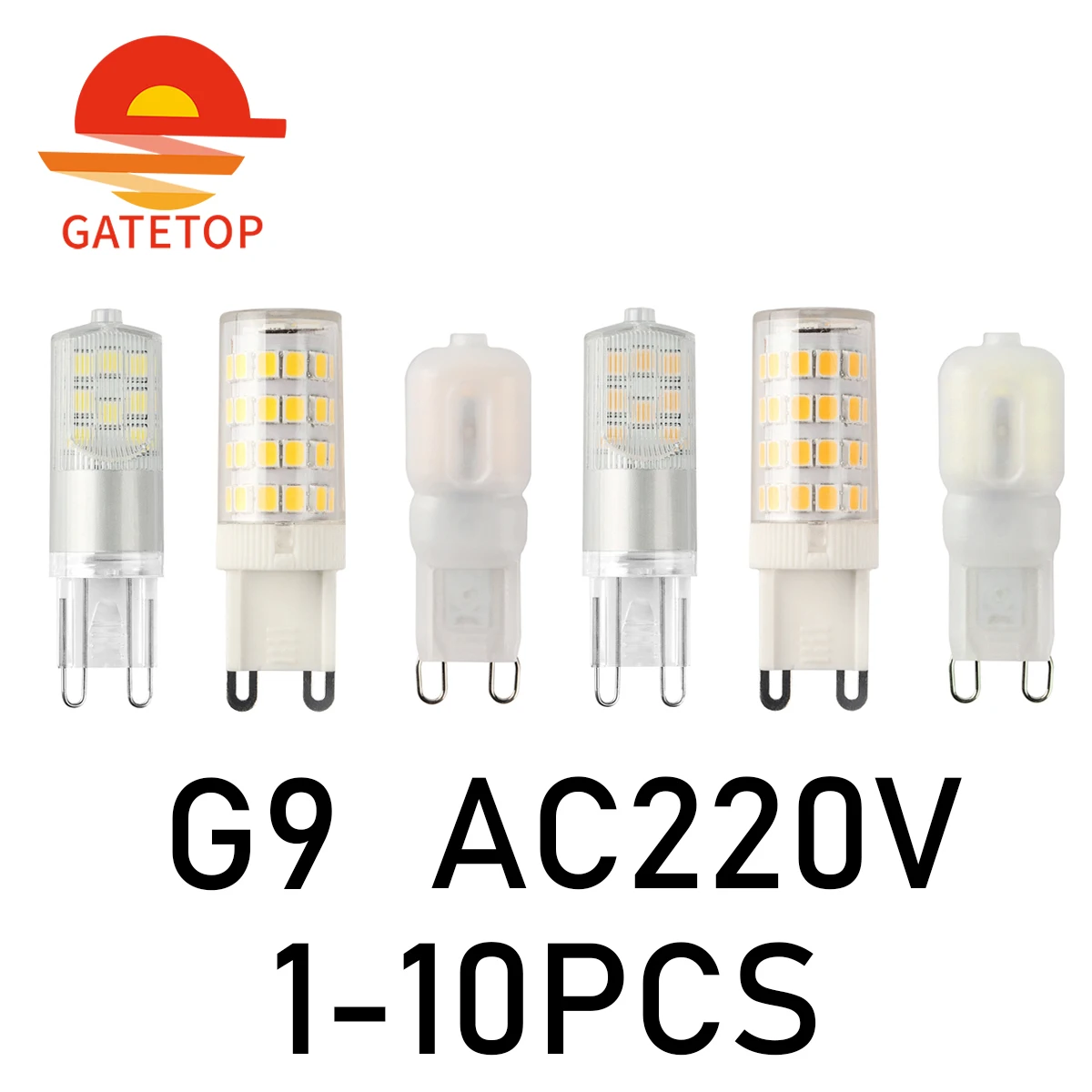 

1-10P Brightest G9 LED Lamp AC220V 3W Ceramic SMD2835 LED Bulb 360 Beam Angle Chandelier Light Spotlight Replace Halogen Lights