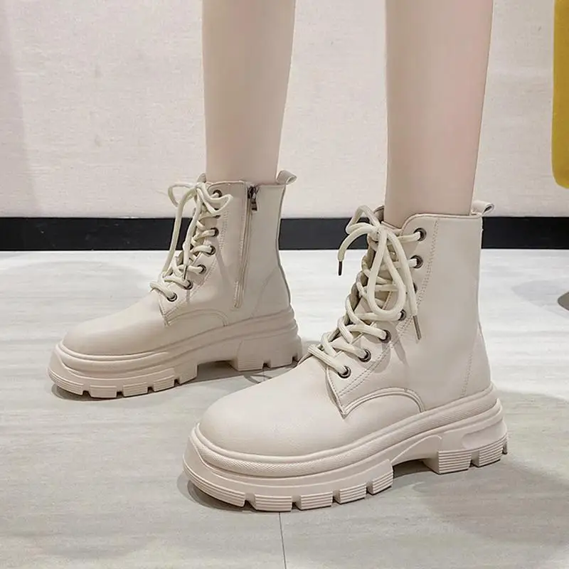 Fashion Patent Leather Boots Europe 2022 New Boots for Women Square Heel High Top Women Shoes Luxury Short Boots Female