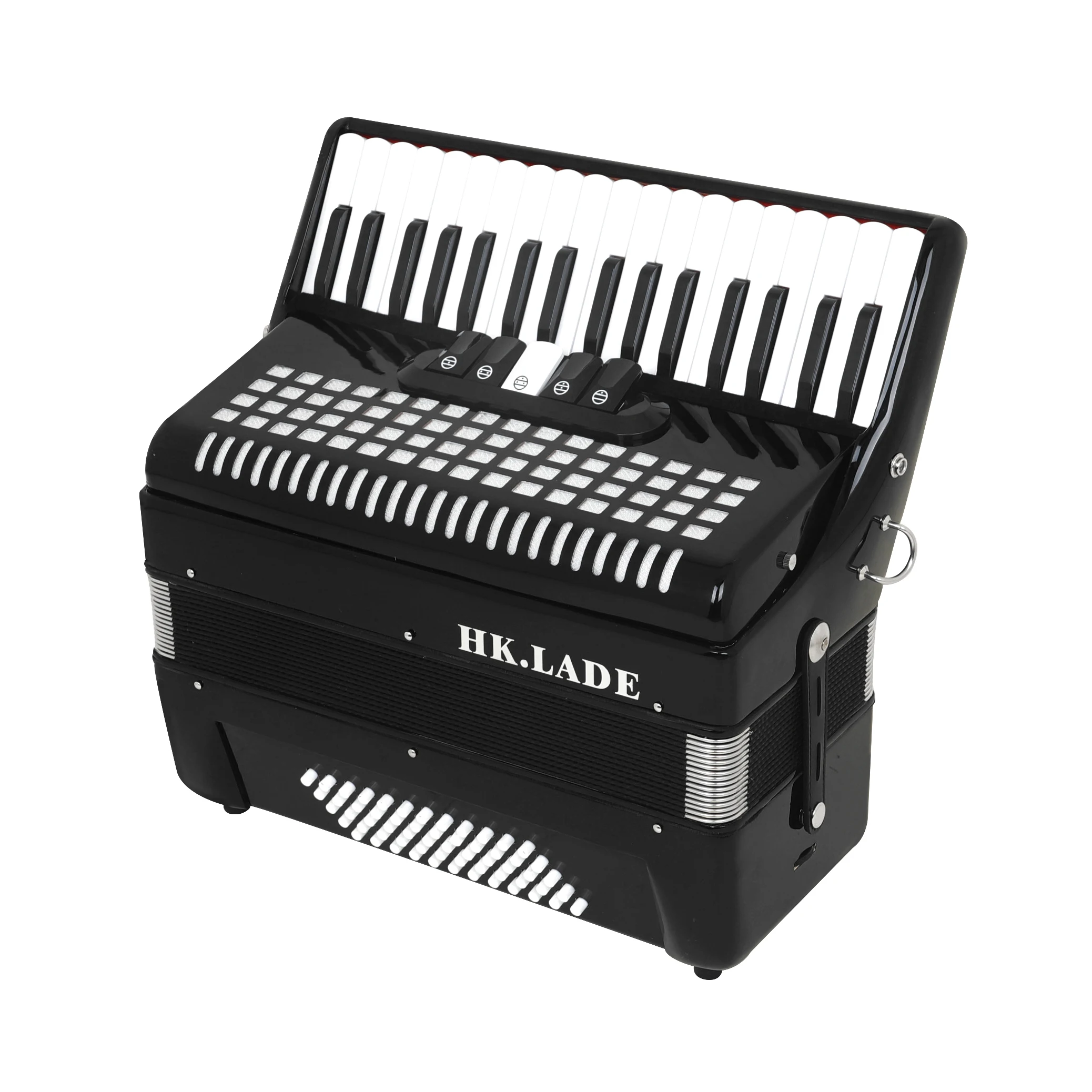Hk · lade schwarz akkordeon 34 taste 60/72 bass 5 tastatur stimme profession elles bayan akkordeon für performance tastatur instrument – Detail 5