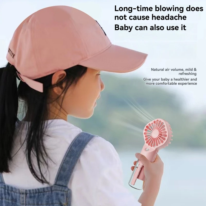 The new F3 Handheld Spray fan Large Wind Humidifier Spray Water Refill Fan Mini Handheld fan is easy to carry 3