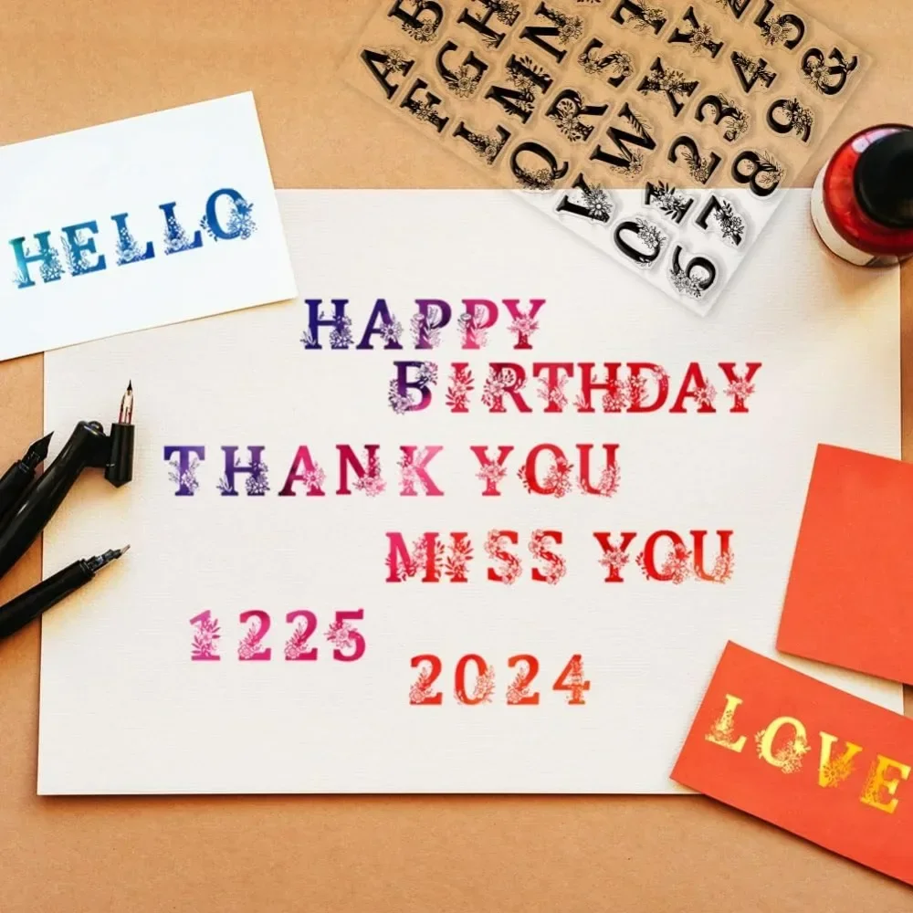GLOBLELAND Clear Silicone Stamps For Card Making, Scrapbooking, Photo Album Decoration, Photo Journal, 15 X 15 Cm
