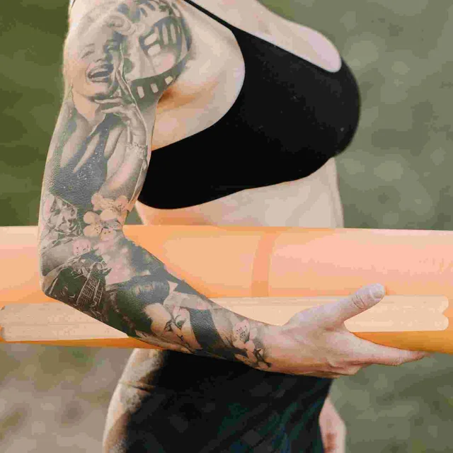 3 Dcs Jógapálcás Fa Edzés Fitnesz Tartó Rúd Púpos Korrekció Korrekciója A Váll Kinyitása - Image 5