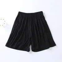 2026 New Summer Women's Shorts Modal Large Home with Pocket Sleepers Solid Color Loose 3-Cent Pants Pajama shorts Ladies - Image 2