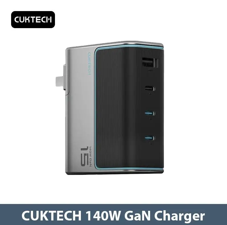 CUKTECH 140 ワット GaN AD1404U 充電器 4 ポート USB-C 充電器