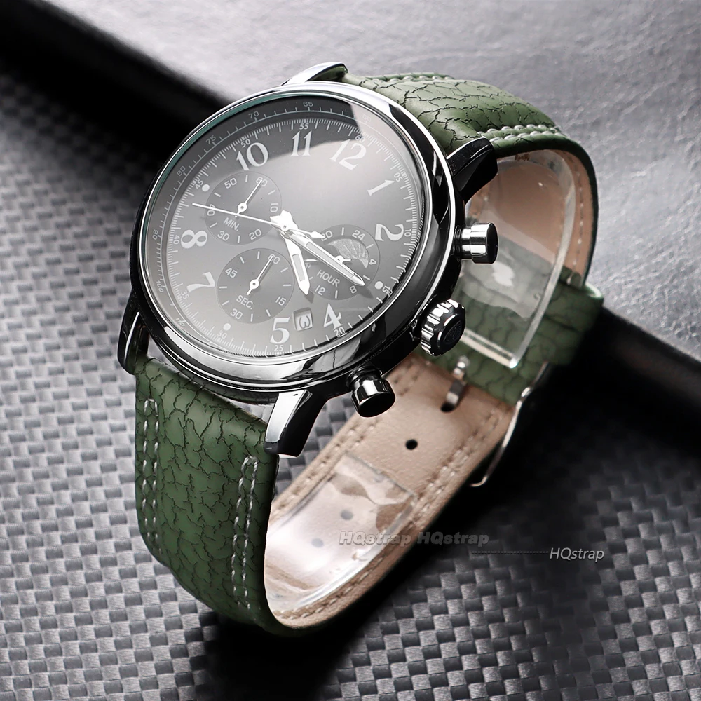 Elegant Handmade Leather Watch Band - Universal Business Replacement Strap