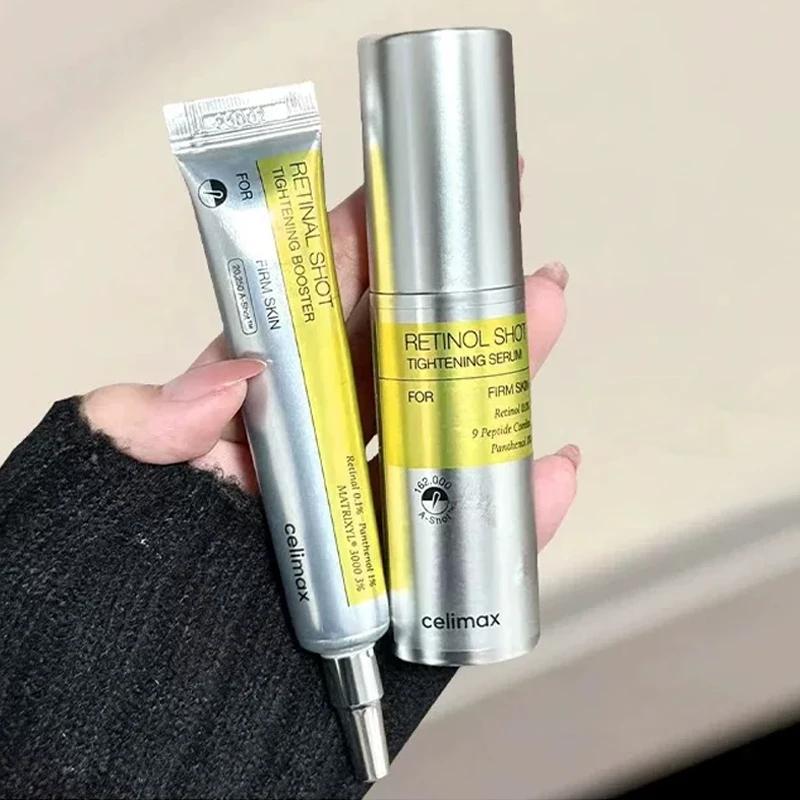 Set Celimax The Vita A Retinal Shot: Crema Contorno Occhi Rassodante 15ml e Siero Viso 30ml - Cosmetici Coreani per la Cura della Pelle