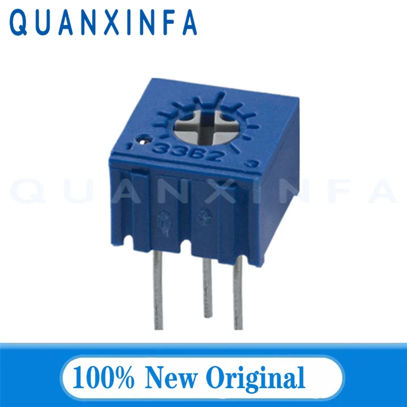 Resistance Trimpo Trimmer Potentiometer 3362P Series 101 201 501 102 202 502 103 500R 1K 2K 5K 10K 20K 50K 100K 1M 2M 5PCS multiturn potentiometer linear potentiometer rotary potentiometer potentiometer kit trimmer potentiometer adjustable resistor