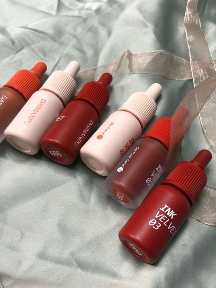6 Colors Mini Baby Bottle Lip Tint Longlasting Liquid Lipstick