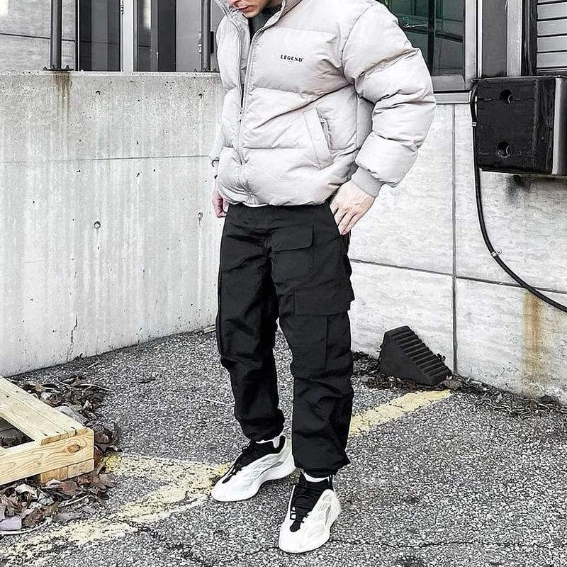 Multi-Pocket Casual Pants Men Military Tactical Joggers Cargo Pants Men's Outdoor Sweatpants Male Harajuku Hip Hop Streetwear drop crotch harem pants