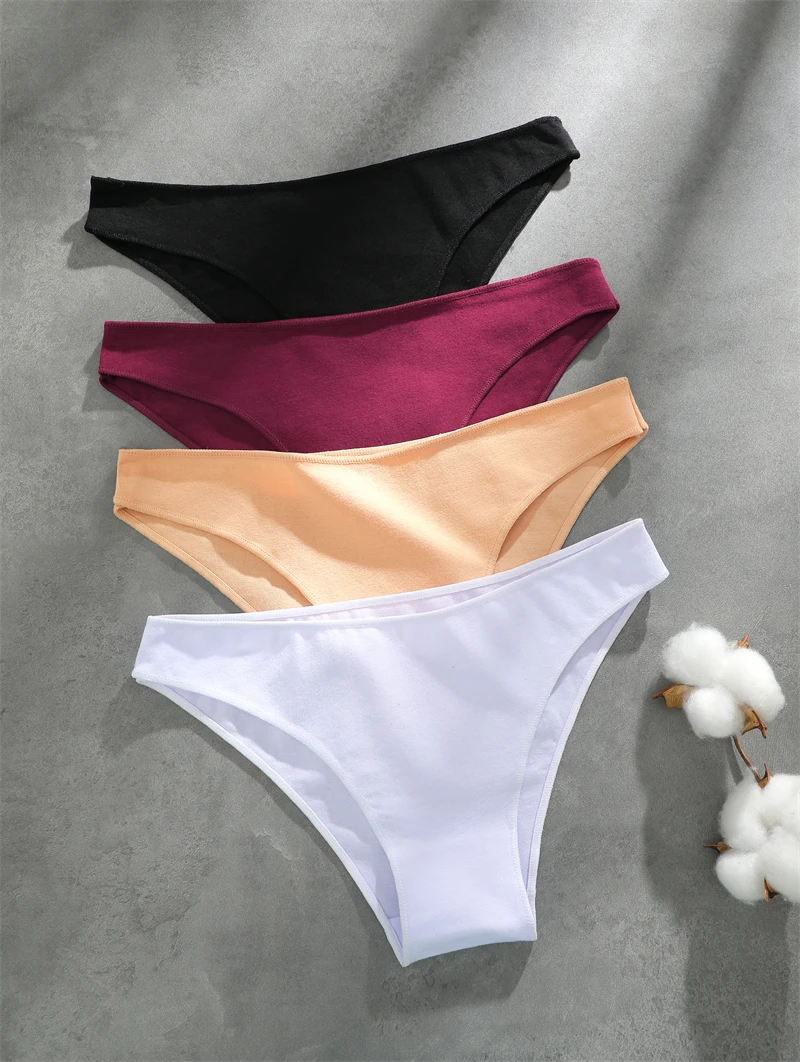 Cotton Seamless Underwear - Women's Breathable Low Waist Briefs | Soft Cotton Panties