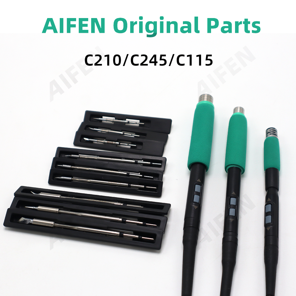 Compatible For JBC Sugon Aifen A9/ A9 Pro/ T21 Soldering Station Handle C115/C210/C245 Soldering Iron Tips Replacement Tools