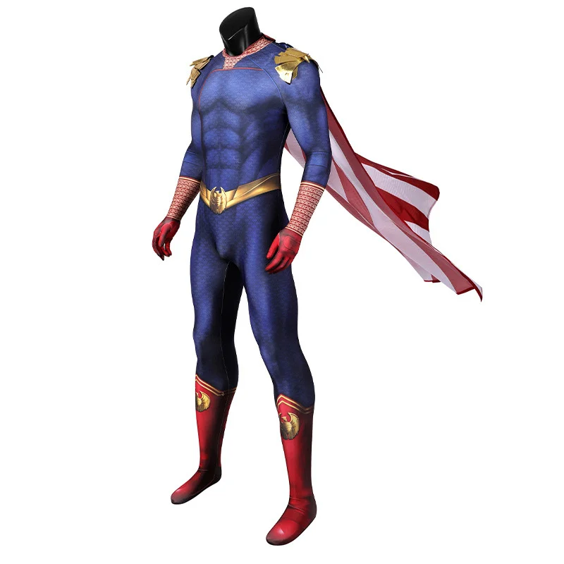 

The Boys Season 3 Cosplay Costume Homelander Jumpsuit With Cloak Superhero Suit Halloween Carnival Outfit