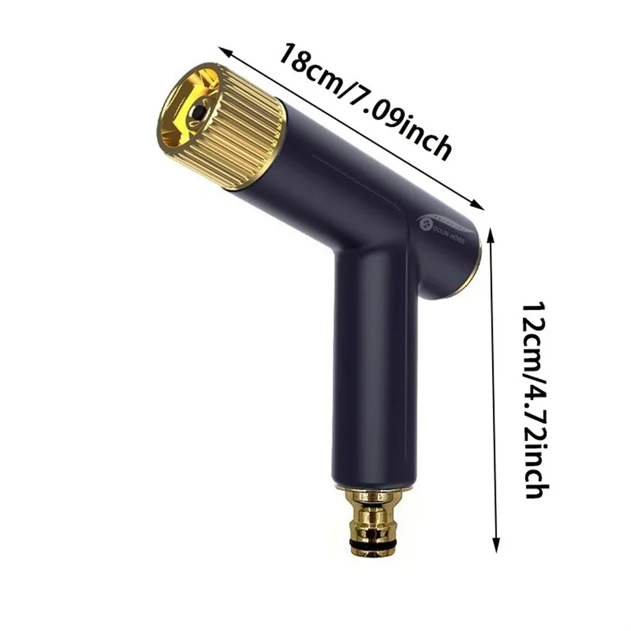 가정용 원버튼 물총 자동차 세차 꽃 물주기 마당 스프레이 헤드 압력 증가 다기능 스프레이 건