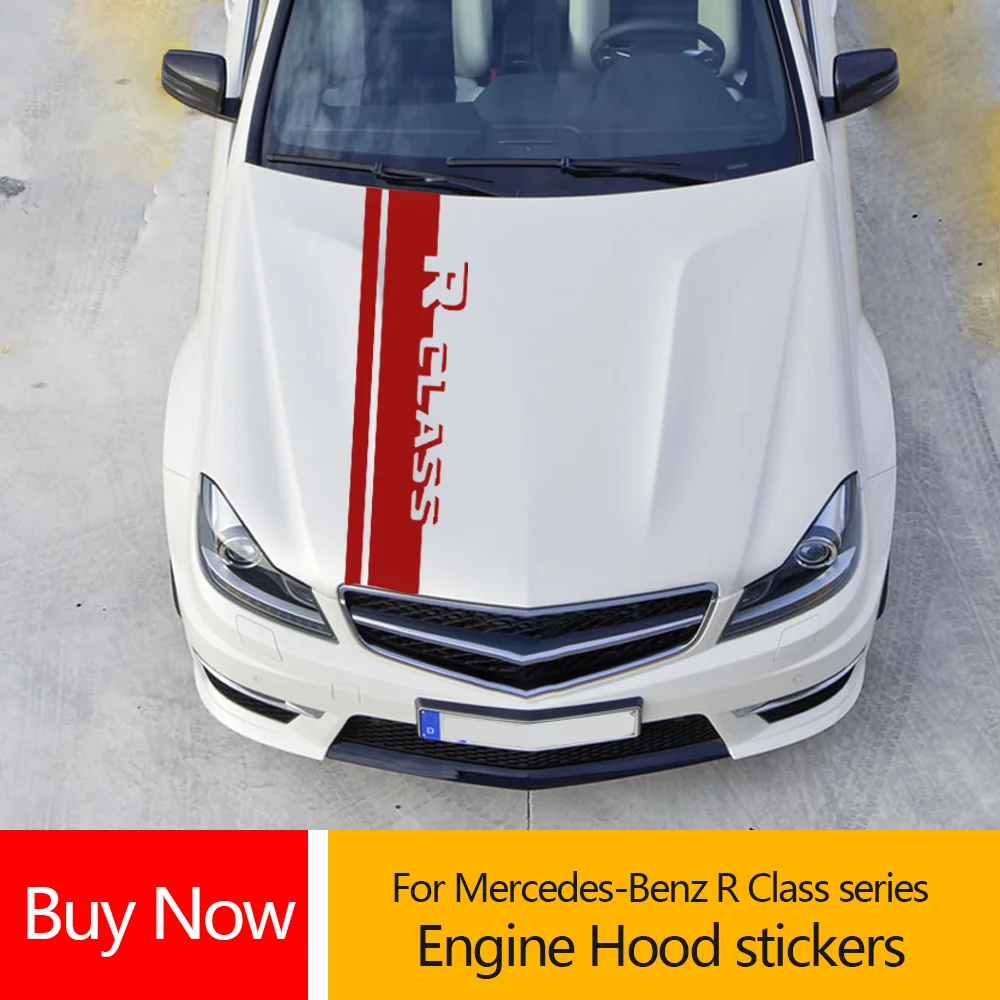 EngineHoodCoverCarStickersVinylAutoForMercedesBenzMercedes