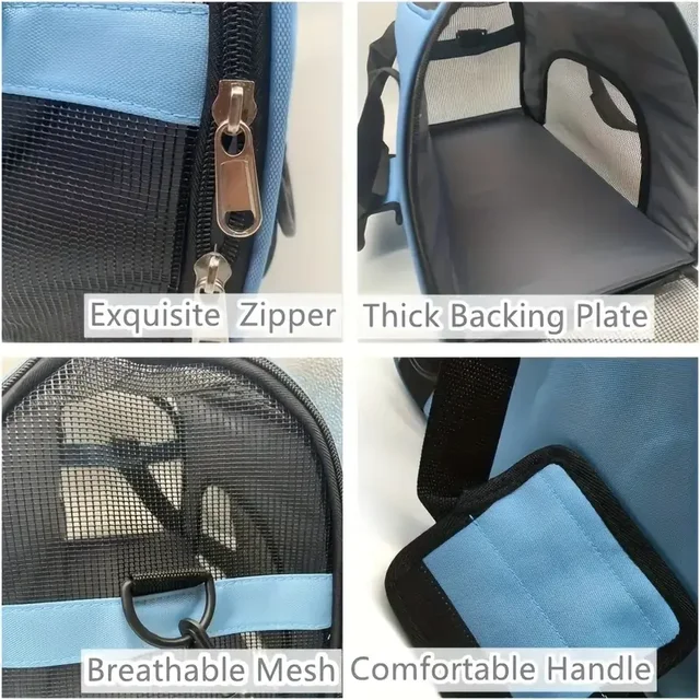 Sac portable en maille respirante pour animaux de compagnie, sacs de voyage, tente extérieure, sac à main, petit chien, chat, chiot 3