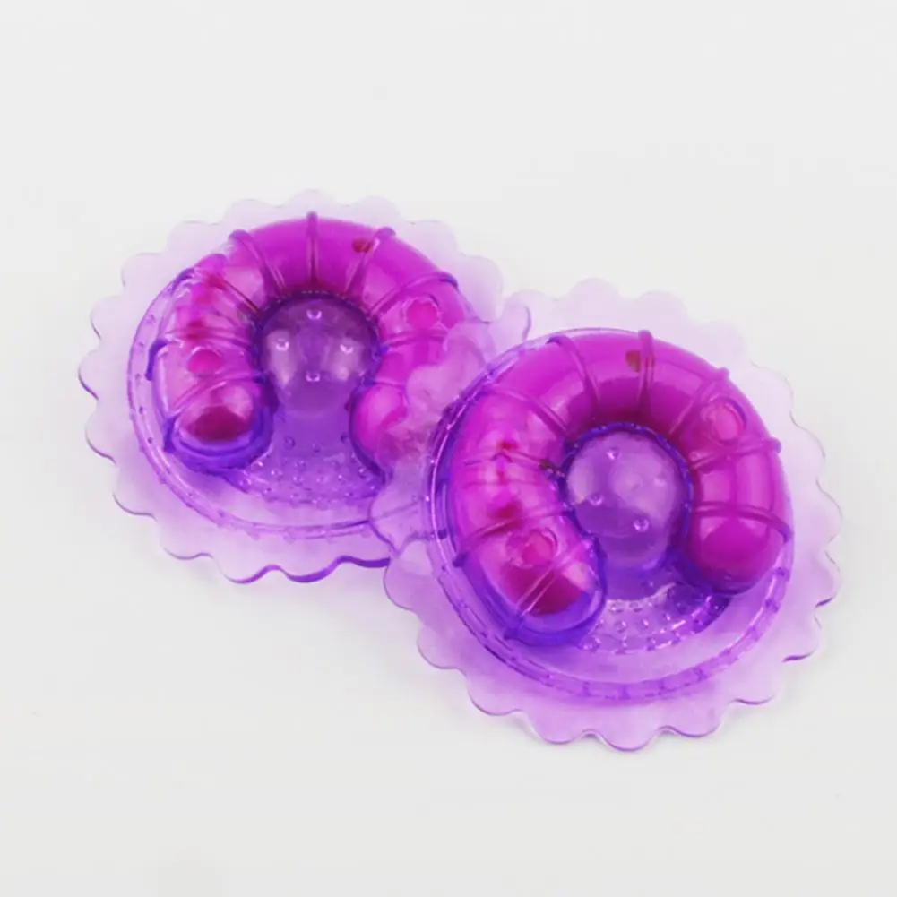Nipple Sex Toys 1 Pair Nipple Vibrators Non-Irritation Chest Clips Soft Rubber Strong Stimulus Breast Sucker Clips