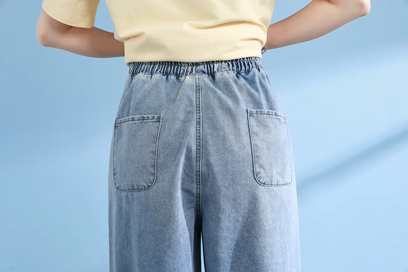 rock revival jeans Baggy Jeans Woman High Waist Oversize Pants Denim Harem Wide Cargo Pants Women Pantalon Large Femme Casual Mom Jeans Woman jeans