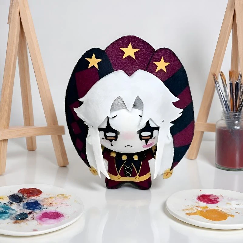 Verschiedene Stile Niedliche Zirkus-Anime-Charaktere Pierrot Harlekin und Narren Plüschtiere Schlüsselanhänger Taschenanhänger Plüschpuppe – Detail 8