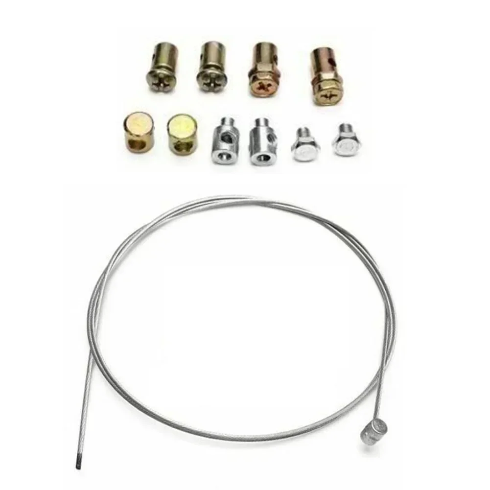 Universal Throttle Clutch Cable Repair Kit Solderless Nipple Sleeve Nut Set Lawnmower Accessories