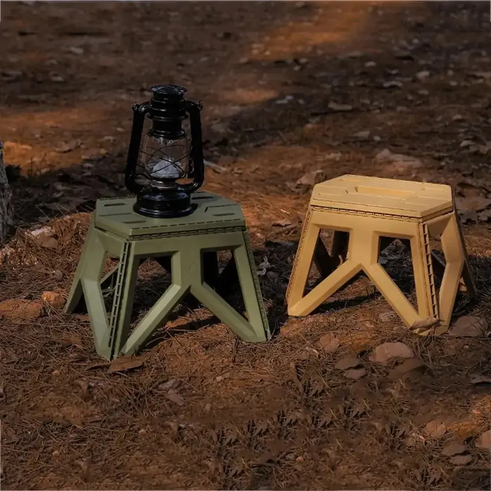 Outdoor Portable Folding Camping Plastic Stool High Load-bearing Handle