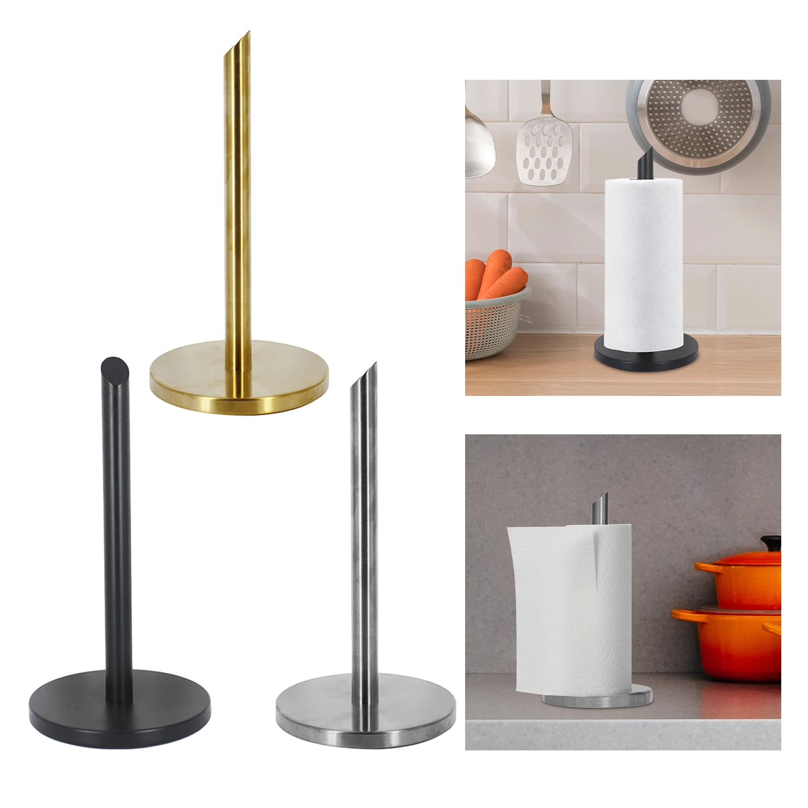 Toilet Paper Holder Stand 1/3 Rolls Bathroom Floor Storage with Dispenser Rustproof Freestanding Tissue Rack Bathroom Holder toilet paper holder toilet paper rack toilet roll holder tissue holder