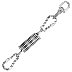 Kit de suspension de chaise hamac, avec 2 mousquetons et crochet rotatif, Premium, capacité de 600 LB, mis à niveau 