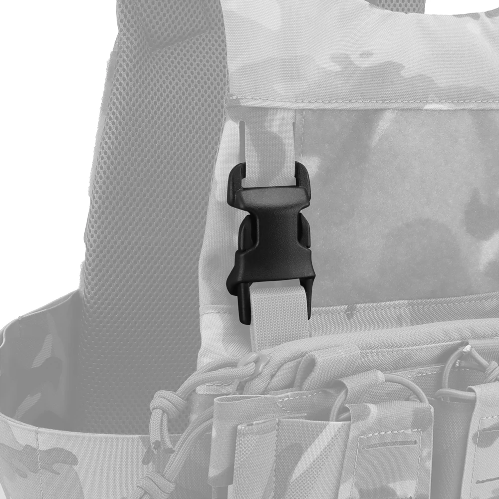 1-Zoll-QASM-Schnalle, schnelle Befestigung, Oberflächenmontage, taktischer Mil-Spec MOLLE PALS Gurtband, Airsoft-Jagdweste, modularer Befestigungspunkt – Detail 15