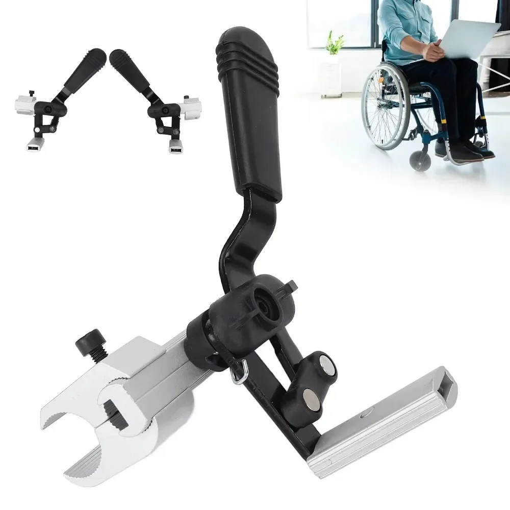 Wheelchair Hand Brake Electric Mechanical Anti-slip Brakes Wheelchair Accessories High Sensitivity Wheelchair Brakes Replacement 2