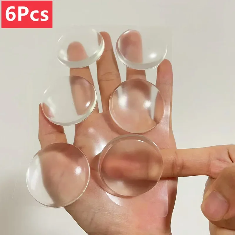 

Wall Protector Soft Silicone Self Adhesive Door Stopper Silicone Furniture Pads Non Slip Stop Muffler Round Buffer Cushion