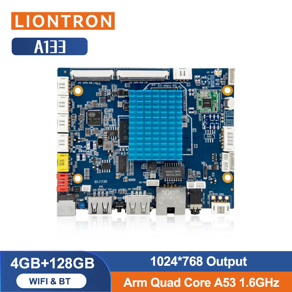 

Allwinner A133 Development Motherboard SBC 4GB RAM 128GB ROM With Serial Port for digital signage touch interactive