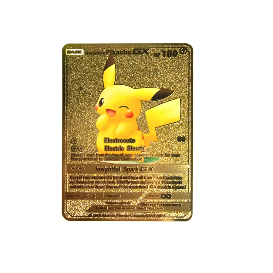 Pokémon Metallkarte 10000 Punkte Arceus Charizard Raichu Super Goldkarte Englisch Mewtwo VMAX GX EX Weihnachtsgeschenk – Detail 9