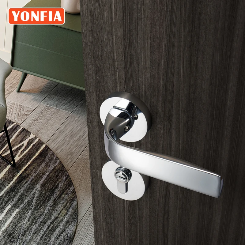 

YONFIA 8137R01, хромированный цинковый сплав, внутренняя интерьерная фототехника для дома, спальни, фурнитура для деревянных дверей