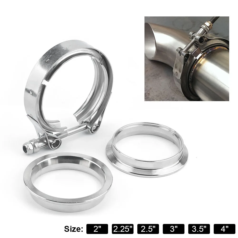 

Automotive Stainless Steel Hose Exhaust Clamp 304 Flange V-type American