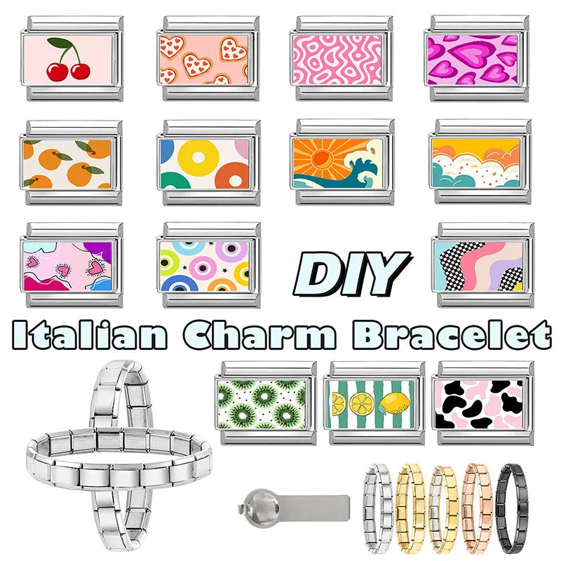 Women Jewelry Italian Charm Stainless Steel