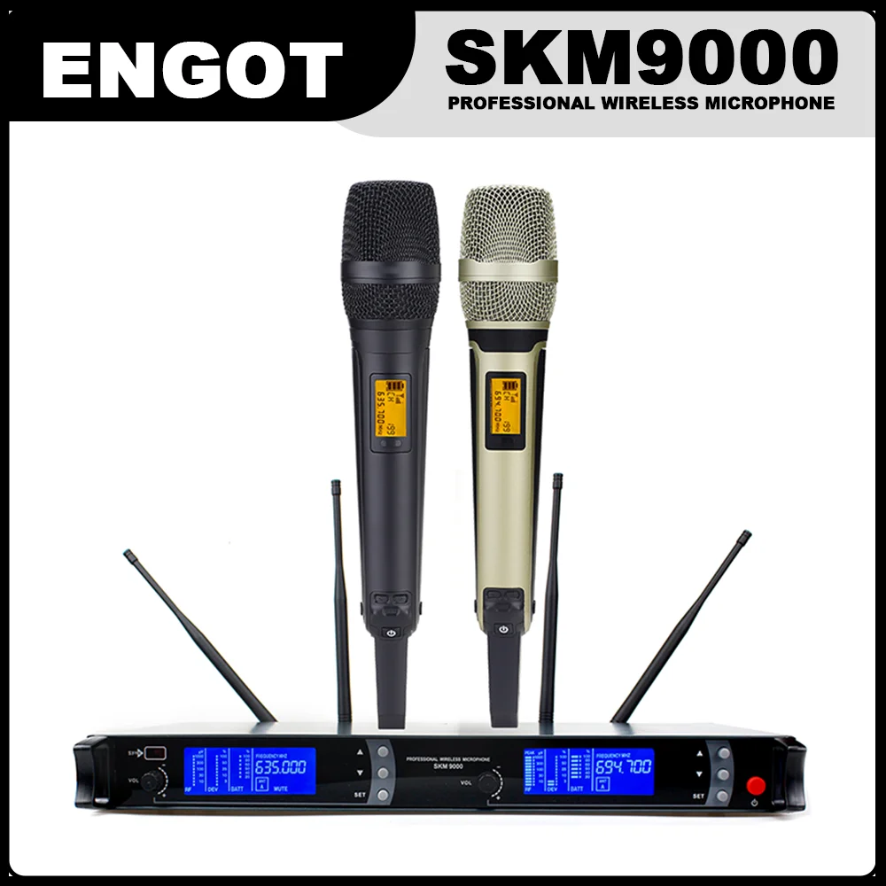Top Skm 9000 Ricevitore A 2 Canali Sistema Microfono Wireless Karaoke Skm9100 Microfono Wireless Uhf Per Microfono Sennheiser Skm9000