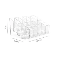 24 Grid Lipstick Holder Acrylic Cosmetics Storage Box Can Store And Sort Lipstick Nail Polish And Jewelry Display Rack 2