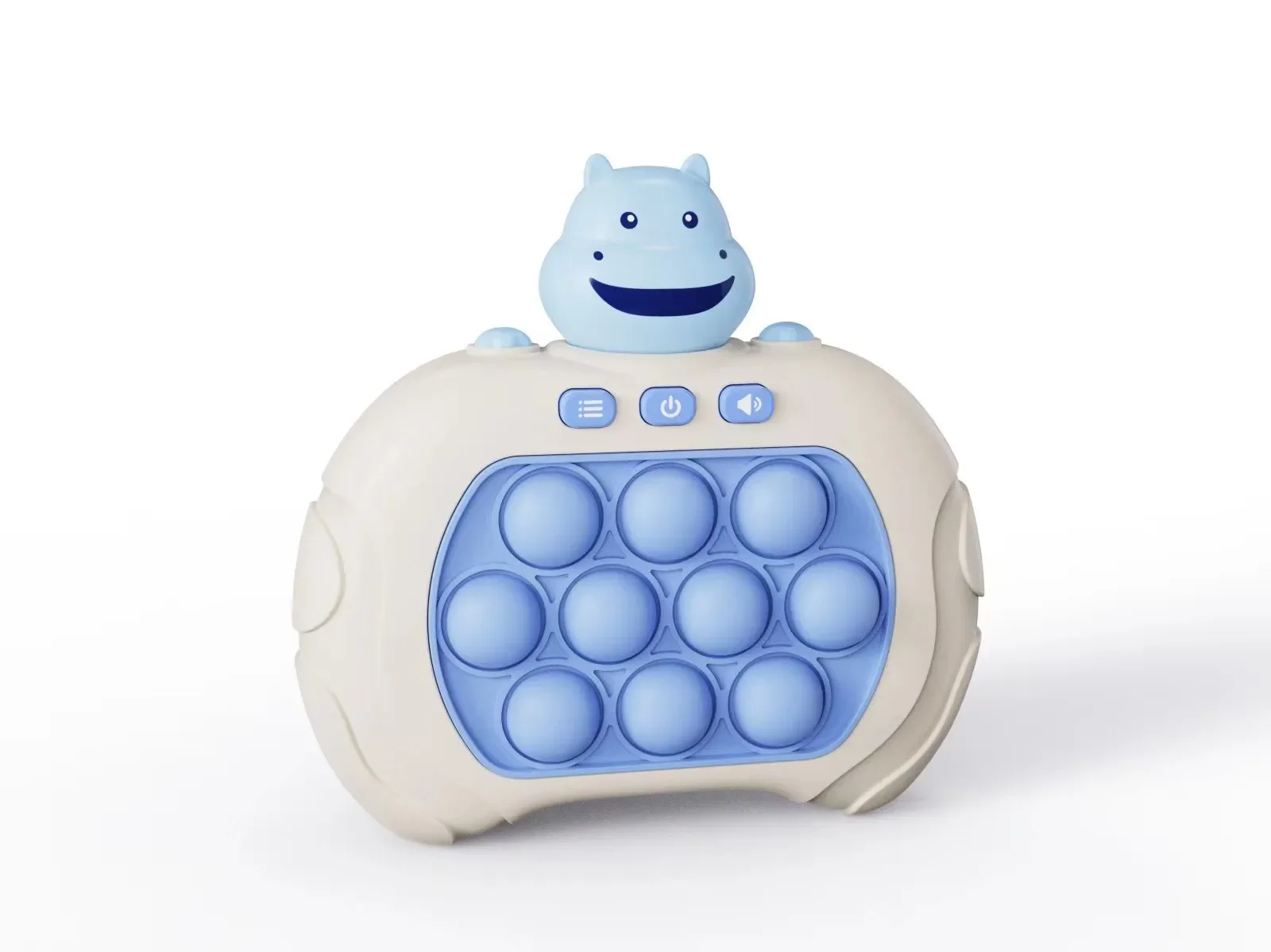 Light-Up Quick Push Pop Bubble Game Controller - Handheld Fidget Toy