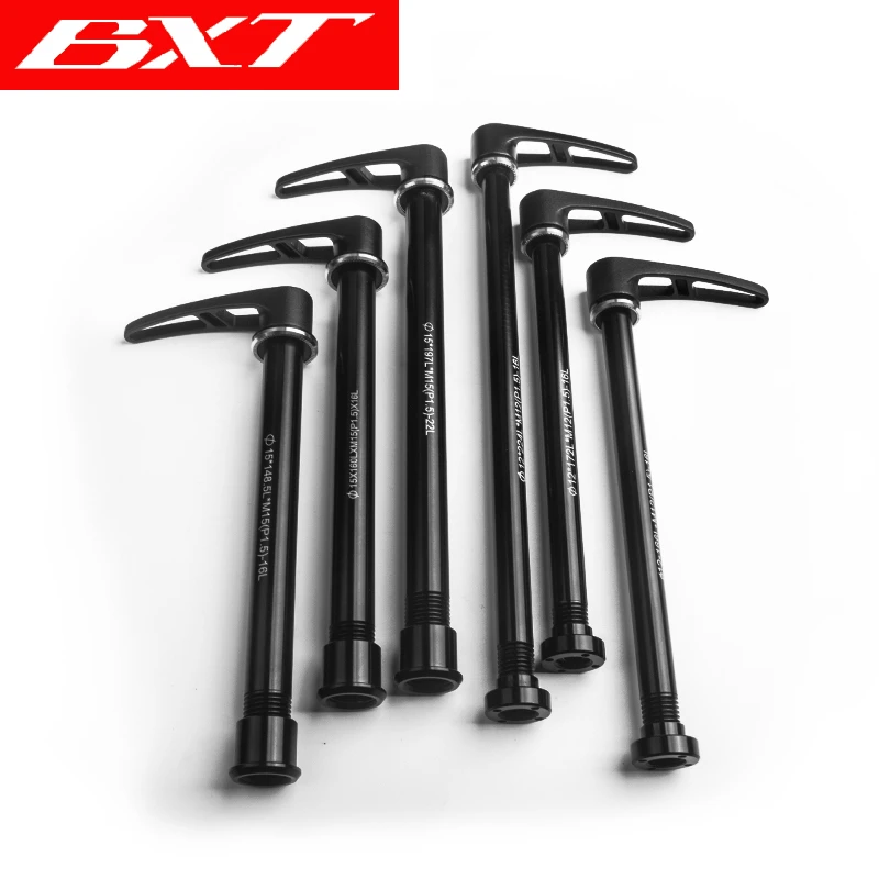 Bicycle alloy Thru axle Skewer 142*12mm Quick Release Bucket Shaft lever for MTB Mountain Bike Aluminum skewers for frame