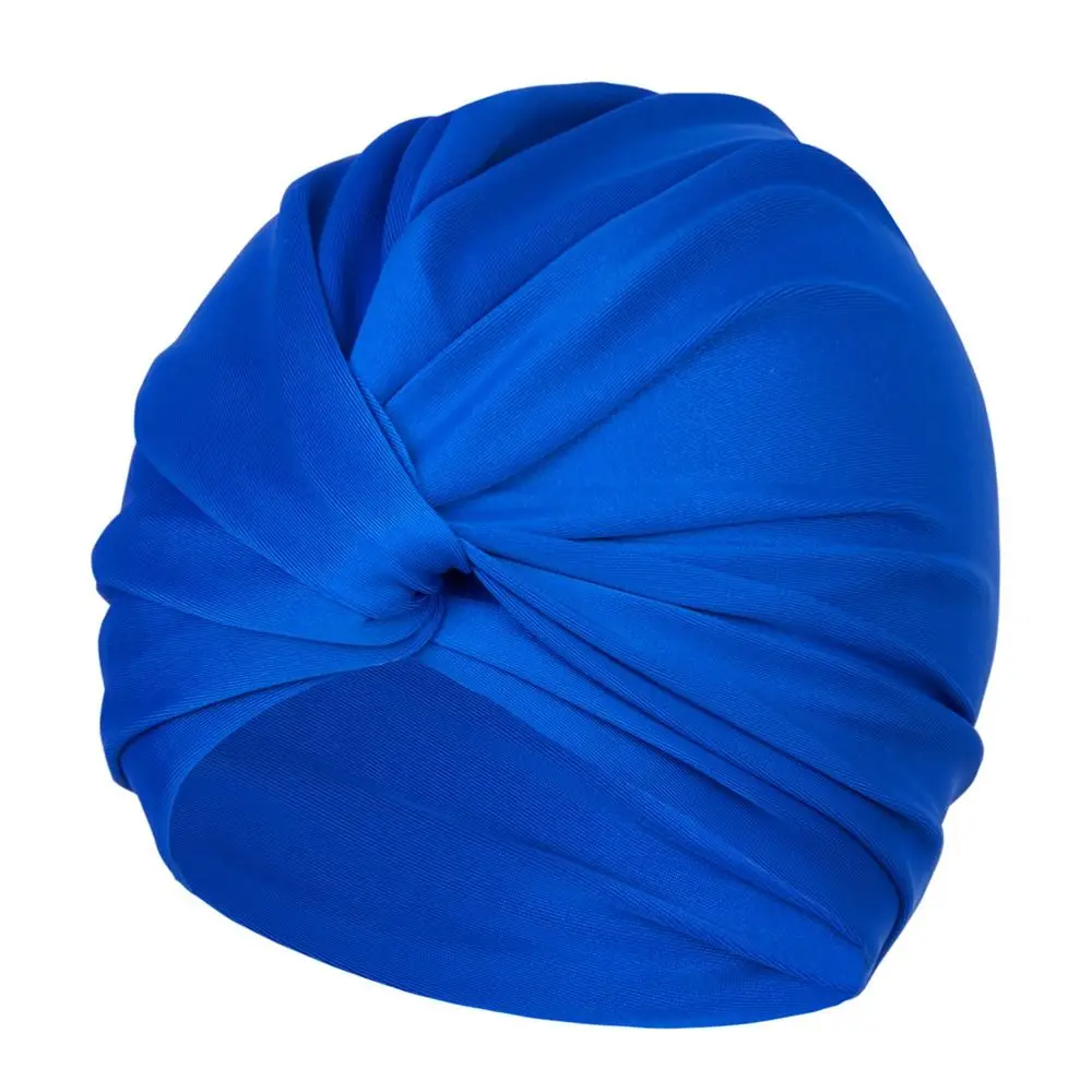Hochelastische Schwimmkappe für Mädchen und Frauen, Dehnbare Mehrfarbige Schwimmhaube, Turban-Stoff, Wassersport-Zubehör – Detail 6