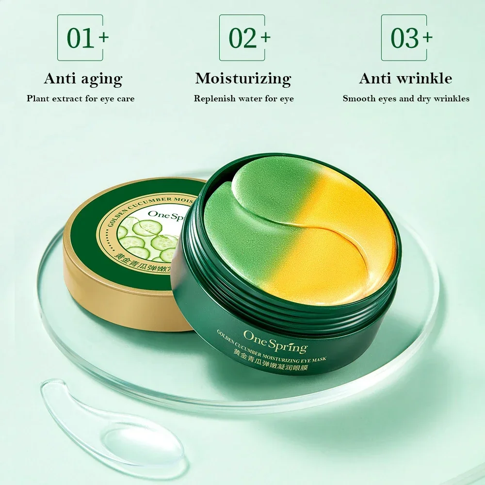 Collagen Eye Mask 60pcs Moisturizing Hydrating Firming Anti Dark Circles Eye Bags skincare Gel Masks Eyepatch Beauty Patches collagen eye mask