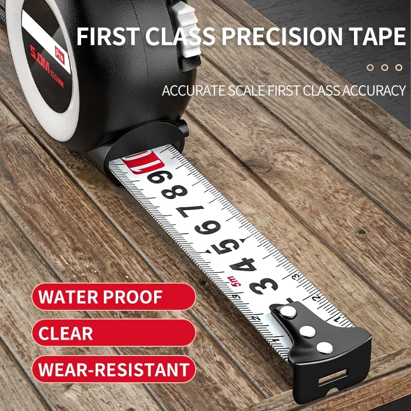 Tape Measure Drop Resistant Wear Resistant Thickened Portable 3 5m Steel High Precision Ranging Tool